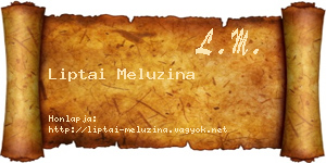 Liptai Meluzina névjegykártya